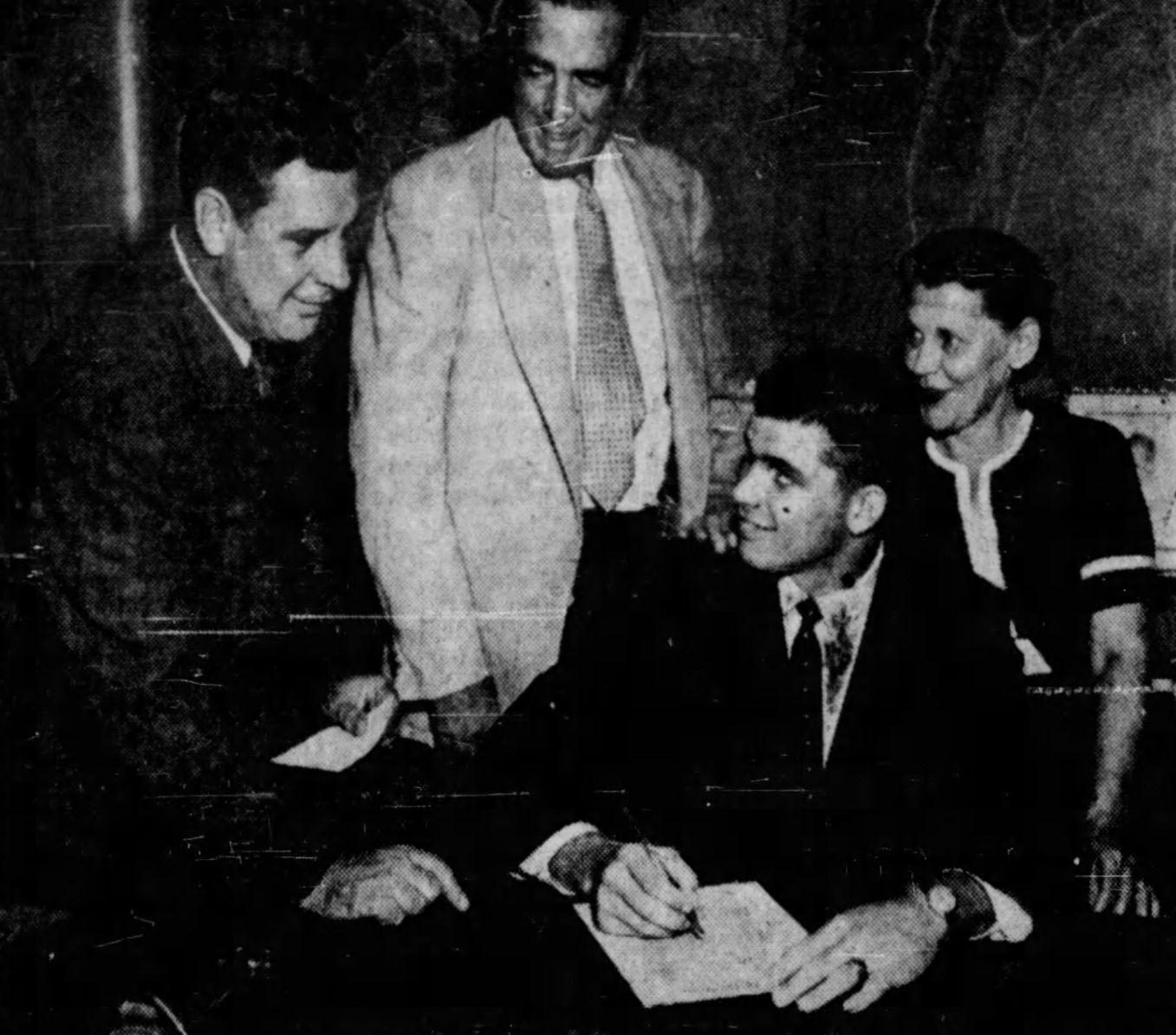 1958: Signing day